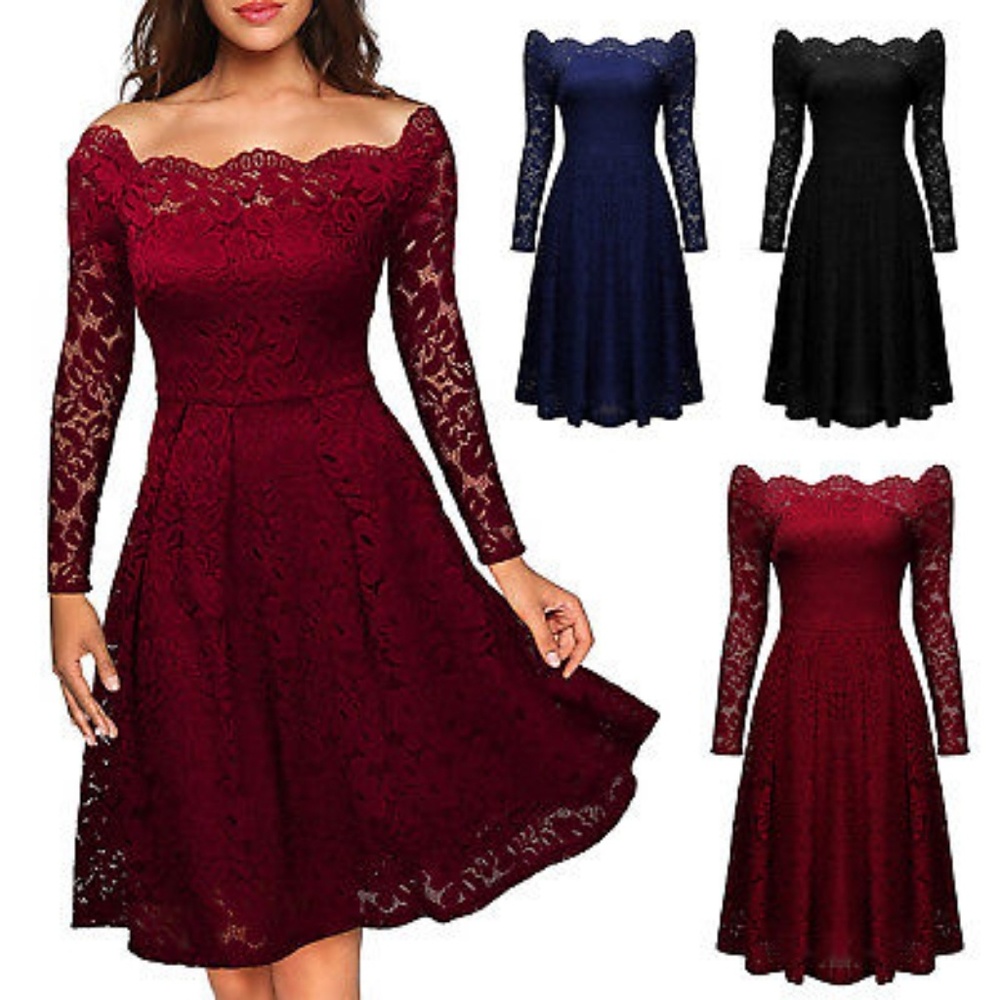 Classy Vintage Lace Dress
